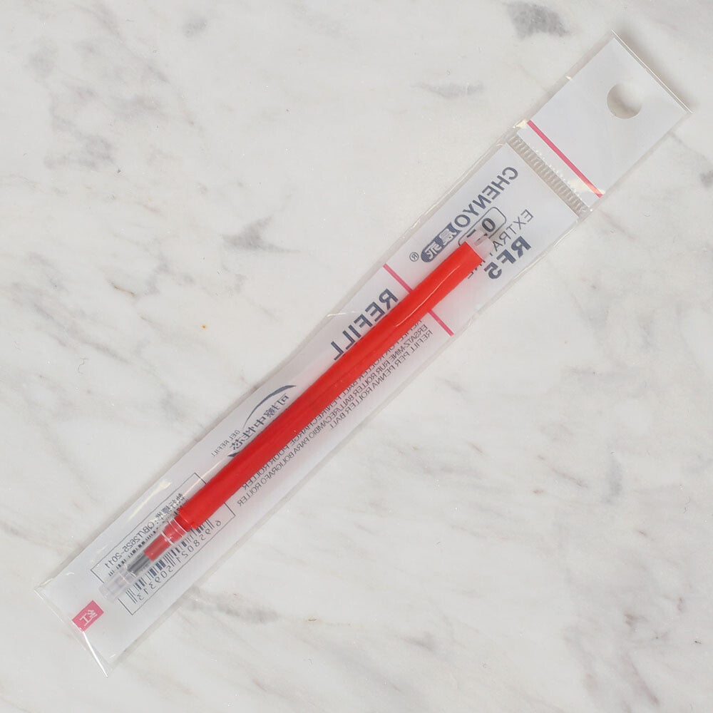 Chenyo 0.7 RF5 Tükenmez Kalem İçi Kırmızı